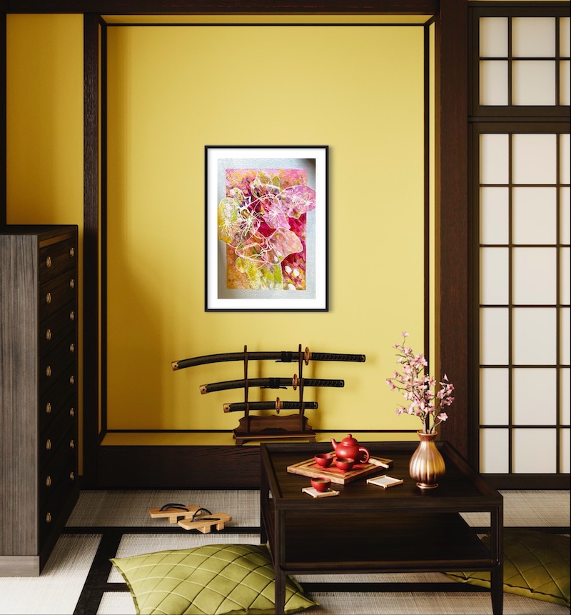 Sakura 1 (Gold and pink)